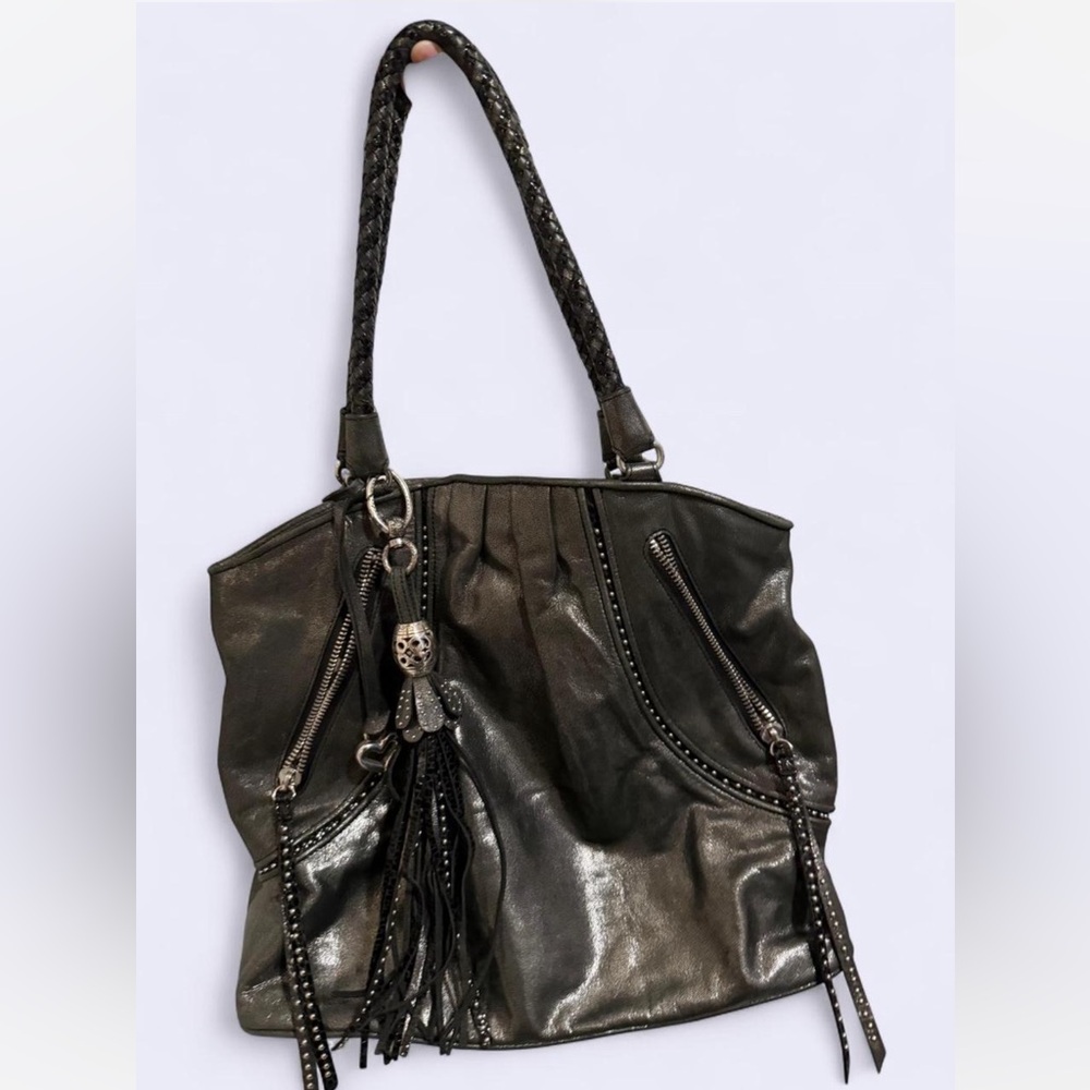 Brighton Collection Shimmery Leather Tote Bag